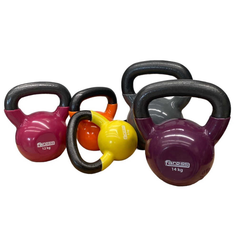 KETTLEBELL ghisa rivestimento vinile  6 kg  Faress