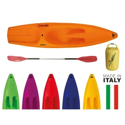 CANOA - KAYAK ZIPPY 1 con pagaia e sacca stagna 10 lt - 305 cm Exo