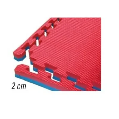 TATAMI 100x100x2 cm blu/rosso - Certificato EN71 Faress